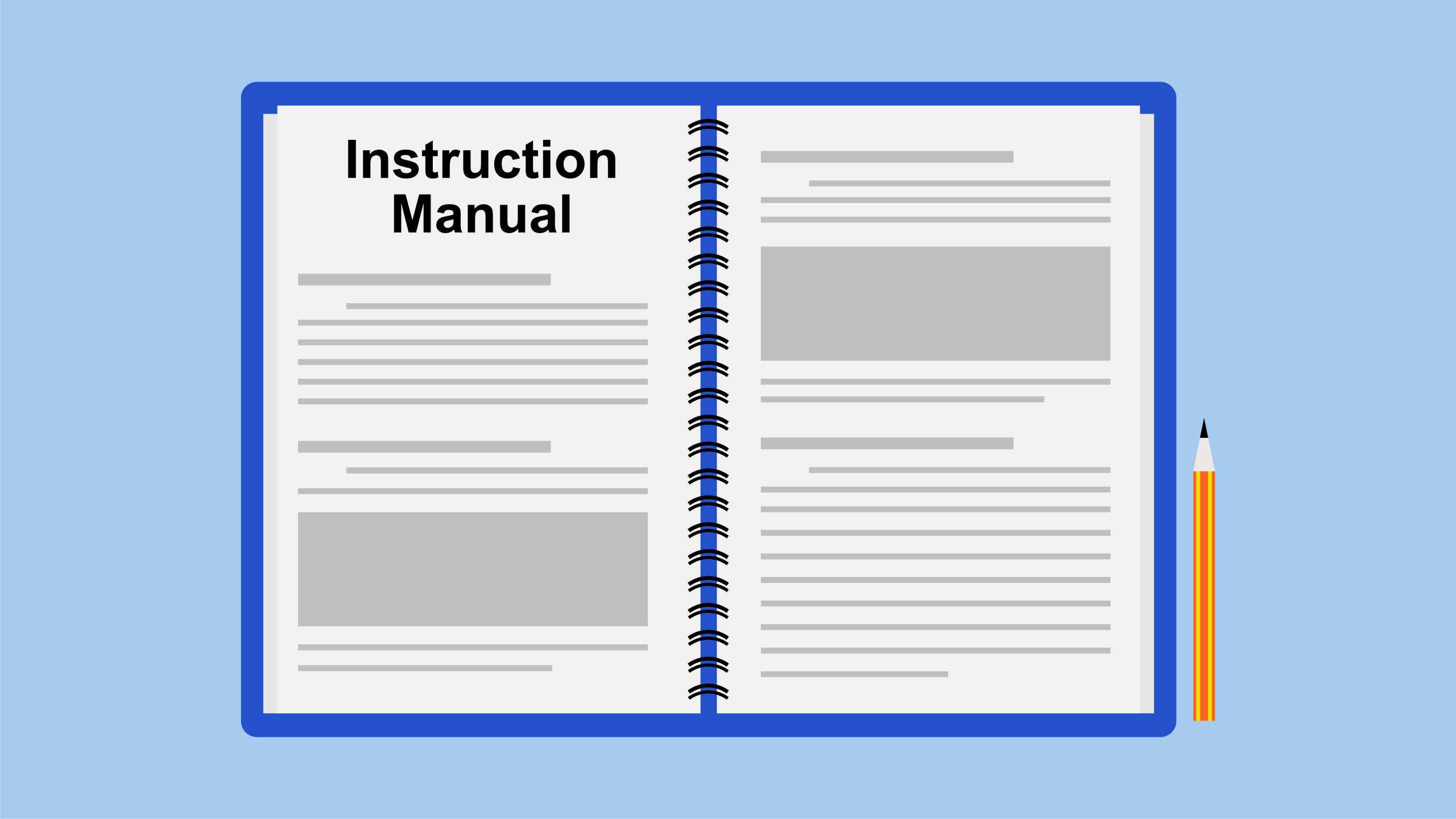 マニュアルをイメージさせる画像